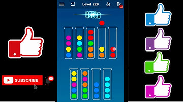 Ball Sort Puzzle Level 229 Color Sorting Games Level 229