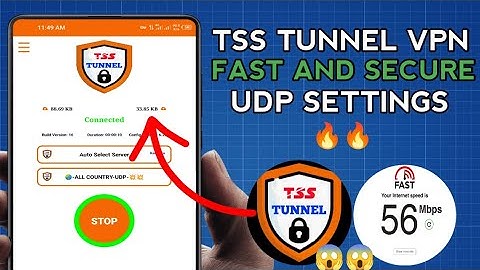 How To Setup TSS TUNNEL VPN with UDP Settings for fast and Secure Browsing
