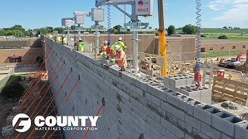 Advantages of County Materials 32 Inch Concrete Masonry Units - DeForest High School Project Feature