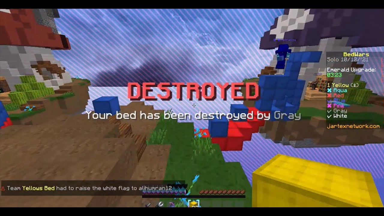 Reaching level 37 in JartexBedwars