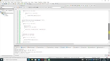 Ecrire un programme qui effectue la multiplication de deux matrices A et B