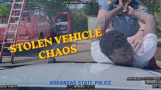 Steals Ex-girlfriend's Car - Flees From Arkansas State Police & Crashes Into Multiple Vehicles