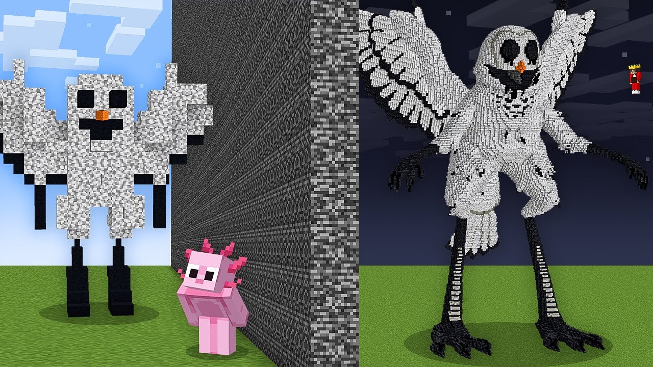 I Cheated With 99 NIGHTS OWL MONSTER in Minecraft Build Battle!