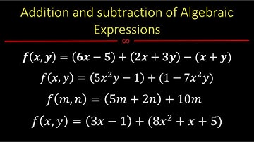 How to Add and Subtract Algebraic Expressions |  Step-by-Step Examples