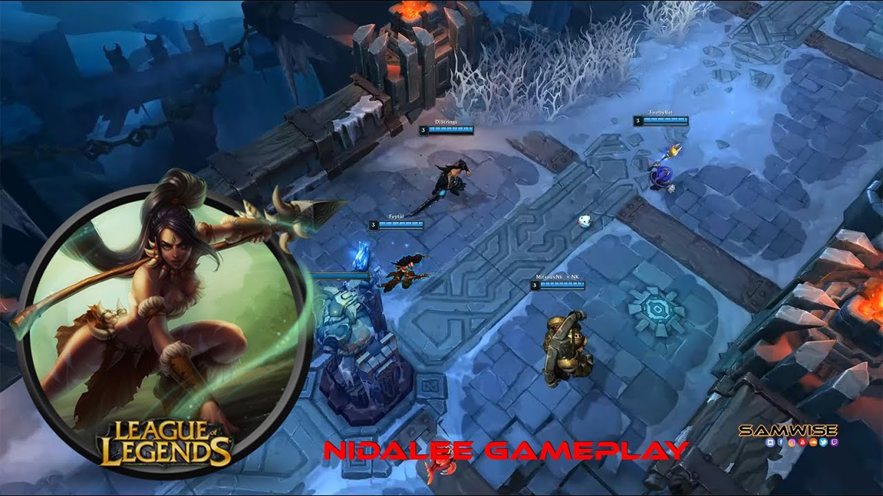 League of Legends: Nidalee Gameplay, The Howling Abyss - YouTube