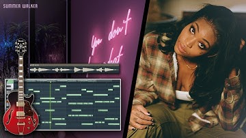How to Make Smooth RnB Guitar Beats for Summer Walker | Fl Studio