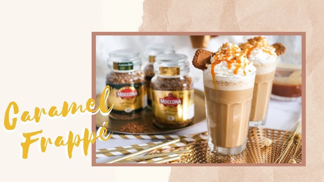 Making Caramel Frappe with Moccona Coffee YouTube