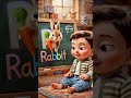 R for Rabbit 🐰 | ABC Learning for Babies | Fun Alphabet Song &amp; Animation