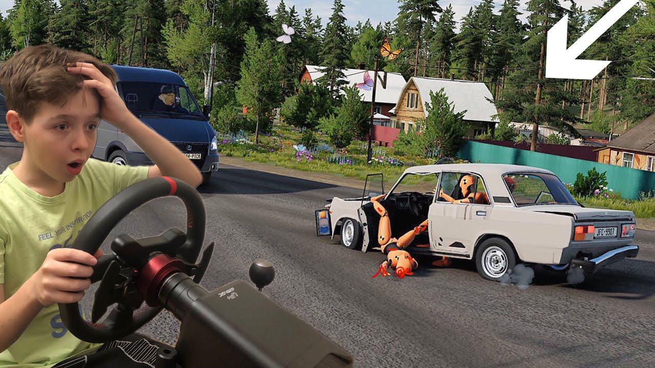 НА ГНИЛОЙ ЖИГЕ С ПАЦАНАМИ ПО СЕЛУ! | Джейсон Бимка ВАЗ 2107 | Beamng.drive