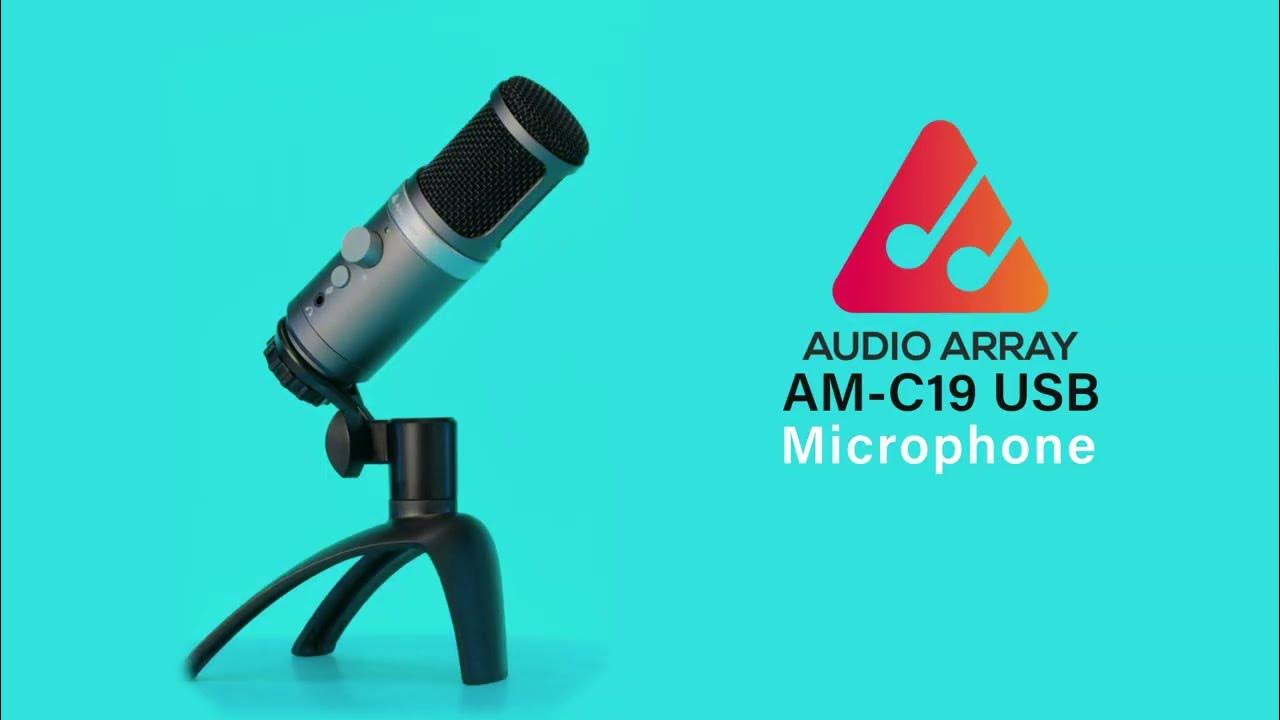 Audio Array AM-C1 USB Condenser Microphone Kit | for Podcasting, Online  Meeting, Gaming, Singing & Live Streaming | Boom Arm, Pop Filter, Mic  Cover