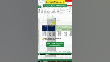 Cara sembunyikan kolom/baris - GROUP @Berbagi_Manfaat_8  #shorts #short #excel #tutorialexcel