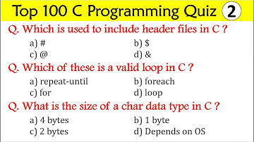 C Language Quiz | Programming Language #programminglanguages #clanguage #clanguageprogramming