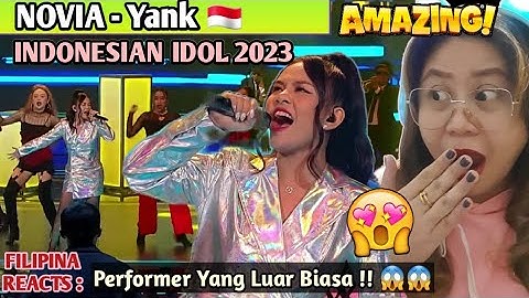 NOVIA - Yank (Wali) | Spektakuler Show 8 | INDONESIAN IDOL 2023 || REACTION