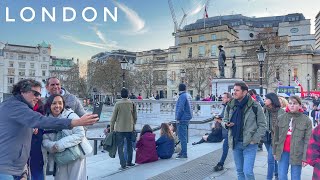 London City Walk in Spring, Walking London Trafalgar Square, Covent Garden, London Walking Tour [4K]