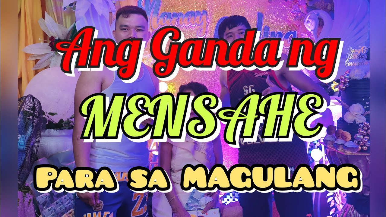 NAKAKA BILIB, TAGOS SA PUSO ANG MENSAHE NI Mr. Jushua Bucatcat.