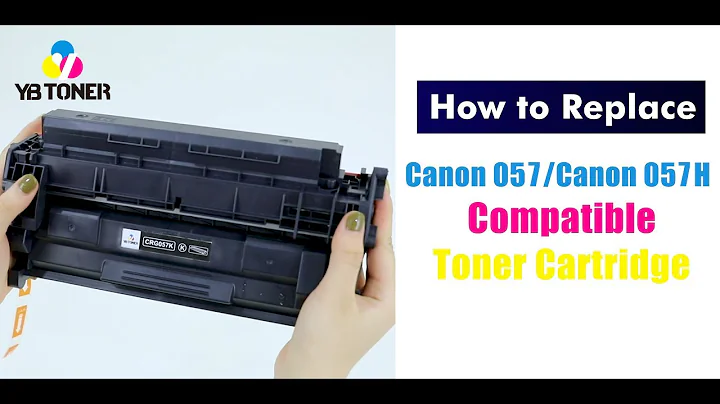 How to Install Canon 057/057H Compatible Toner Cartridge