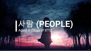 Agust D - People [INDO LYRICS]