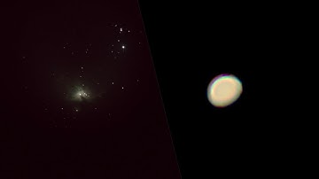 Orion Nebula(M42) and Venus through my Telescope