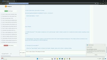 How to create a popup in html dialogs and modals