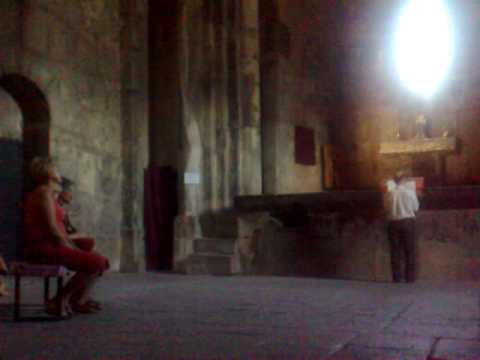 Orthodox Liturgical Voice Solo in Haghpat Monastery in Armenia September 2008. Caucasian Challenge 2008. I'll add more information about this video later. Check out the website: www.caucasianchallenge.com