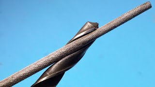 How to sharpen a drill bit in 10 seconds! With this idea You will become a level 100 master!