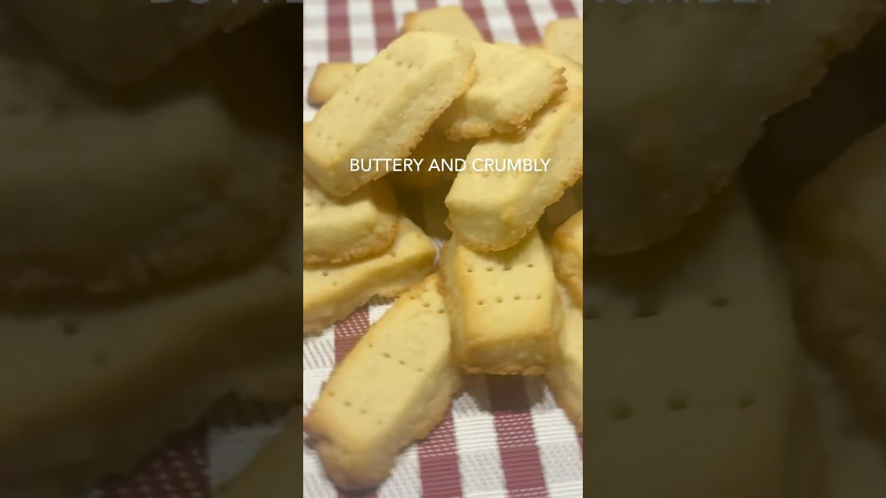 Buttery Crumbly Irish Shortbread Biscuits #irish #recipe #food #baking #tea