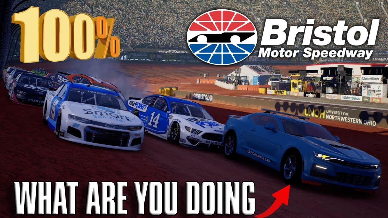 100 FULL RACE AT BRISTOL DIRT (FT. The Pace Car) (NASCAR 21 Ignition