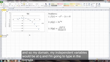 MAT 263 Video 1: Intro to Excel