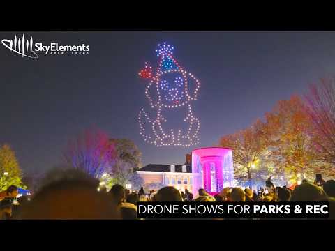 Drone Shows for City Events, Municipalities, Parks & Recreation (Downtown Cary Park)