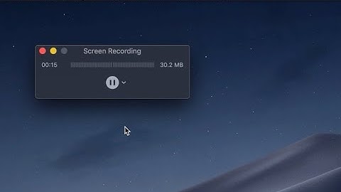 How to Pause QuickTime Player Screen Recording on Mac