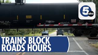 Trains Block Roads for Hours in Lorain County Communities
