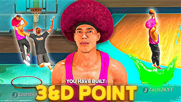 My 3&D POINT build with MAXED SHOOTING BADGES is UNSTOPPABLE on NBA 2K22…