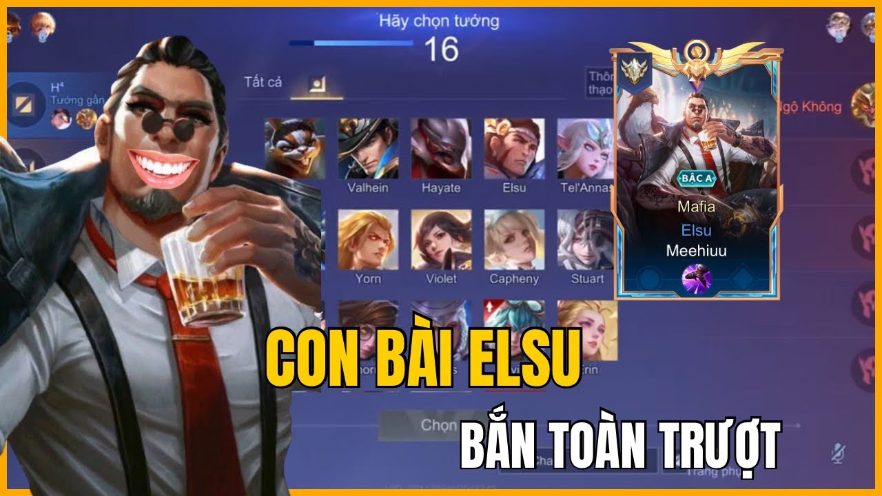 CẦM CON BÀI ELSU TẤU HÀI TRÊN RANK CAO THỦ VÀ CÁI KẾT | LIÊN QUÂN MOBILE