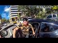 Woman Rear-Ends Car Right Next to a Cop & LOSES IT