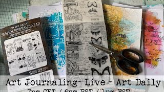 Art Journaling - Art Daily - Live stream with Katja
