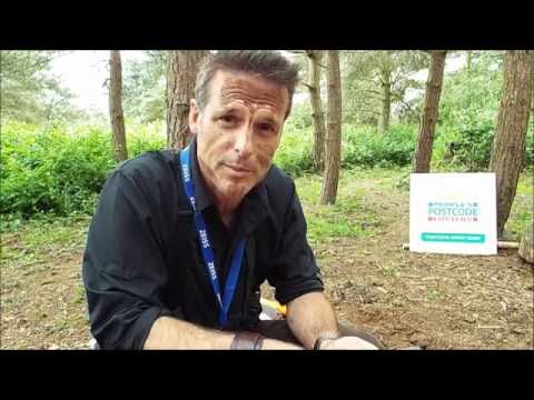 living proof Nick Baker thanks players of People's Postcode Lottery at Nottinghamshire Wildlife Trust