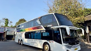 YAKIN NYOBAIN SINAR JAYA DOUBLE DECKER JOGJA - JAKARTA (Paling nyenengin)