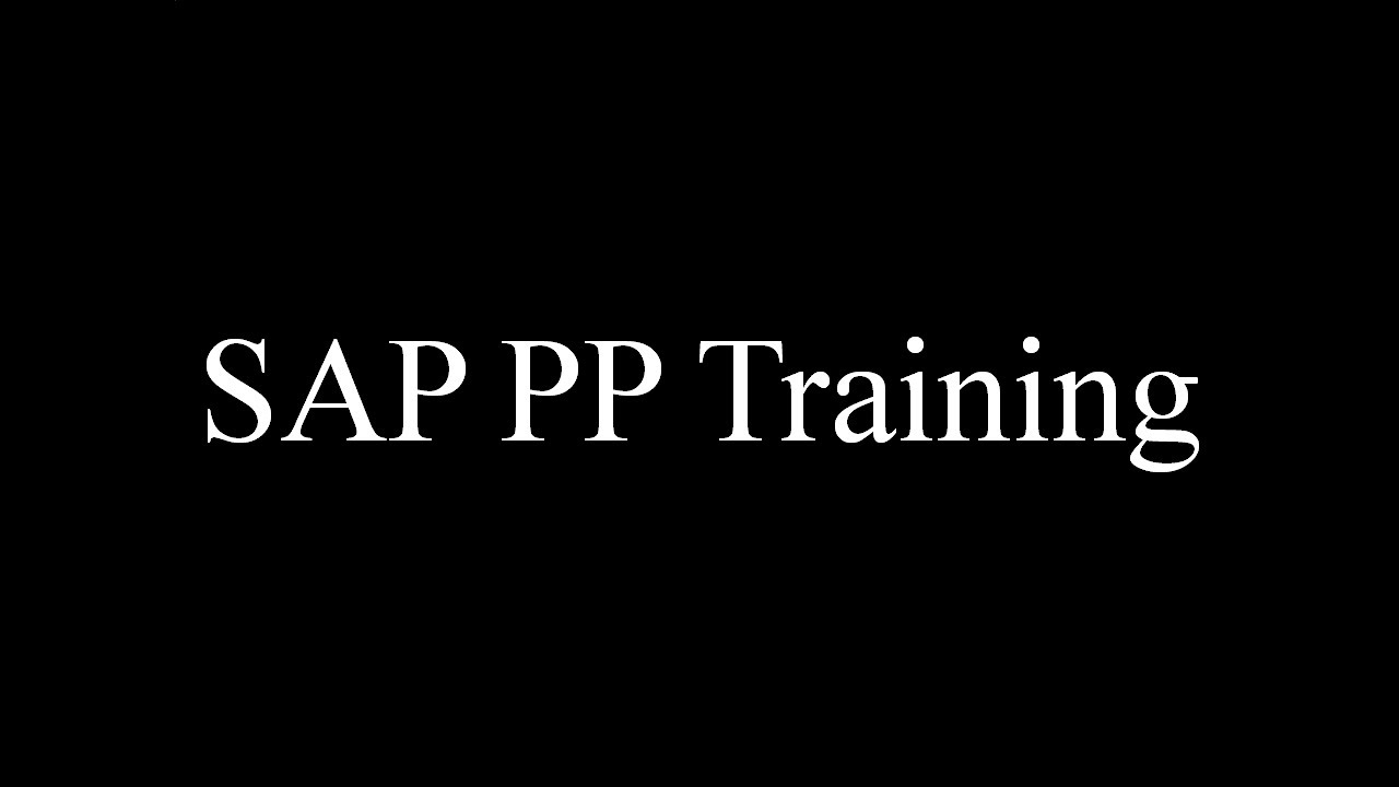 product planning คือ  Update  SAP PP Training - Work Center (Video 5) | SAP PP Production Planning