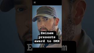 Eminem gives DMX award for best live performance. #eminem#dmx#awards#raphub
