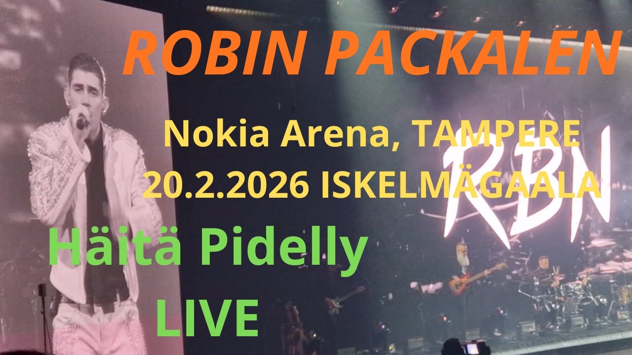 Robin Packalen - Häitä Pidelly (Live @Nokia Arena, Tampere 20.2.2026 Iskelmä Gaala)