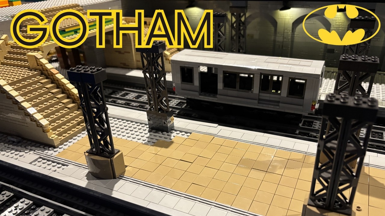 Building GOTHAM CITY in LEGO - Moving Wayne Terminus - Part 2