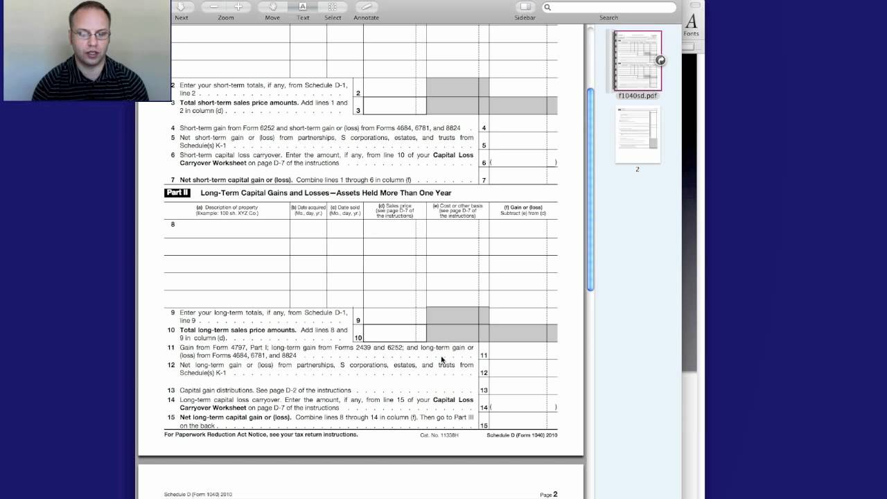 Capital Loss Carryover Worksheet 1041