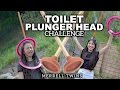 Toilet Plunger Head Challenge - Merrell Twins