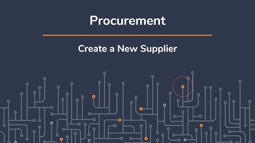 Create a new supplier