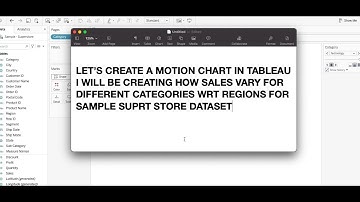 Motion chart - Tableau