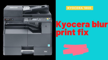 Kyocera blur print fix || kyocera printer 1800