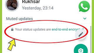 Whatsapp What is your status updates are end to end encrypted