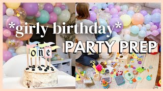 1st BIRTHDAY PARTY PREP & CLEAN UP | girly birthday party decor ideas + declutter and organize w/ me