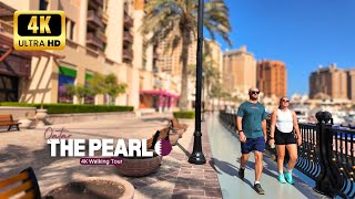 THE PEARL ISLAND Doha Qatar 🇶🇦 Walking Tour 4K VIDEO | الدوحة قطر