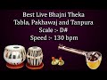    best live bhajani theka with tanpura  d scale  130 bpm  kali 2   